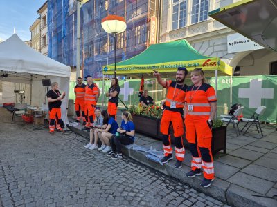 Zdravotnická záchranná služba Jihočeského kraje dohlížela na bezpečnost účastníků Mattoni 1/2Maratonu v Českých Budějovicích